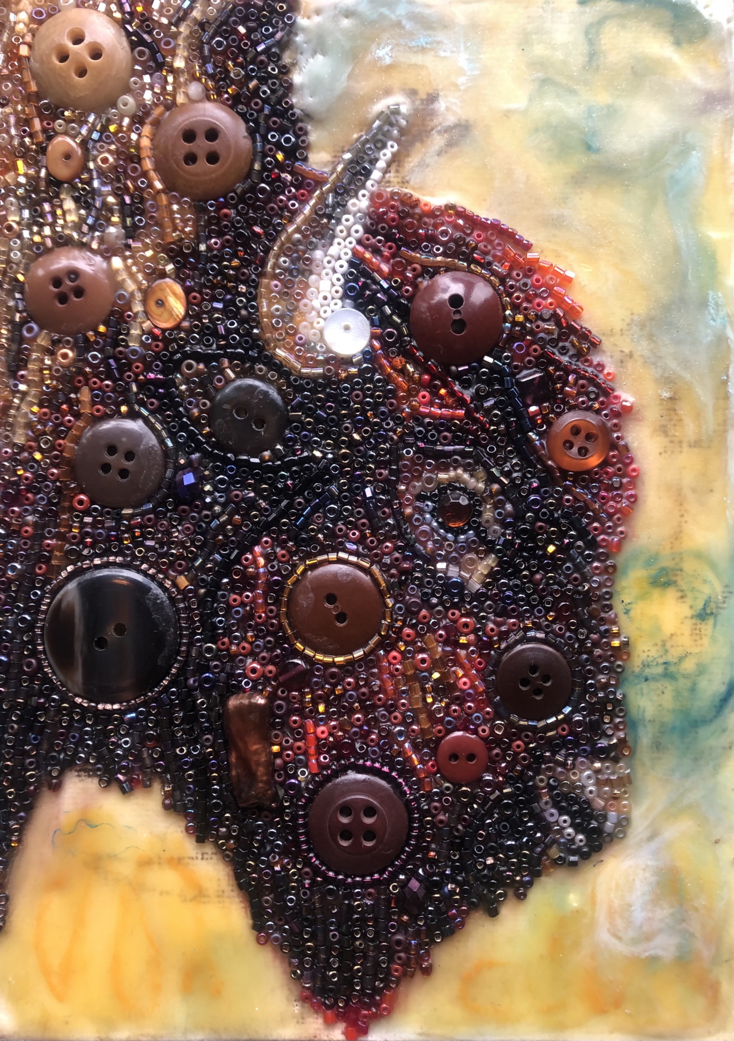 Click here to view Button Bison  by Susan Bell