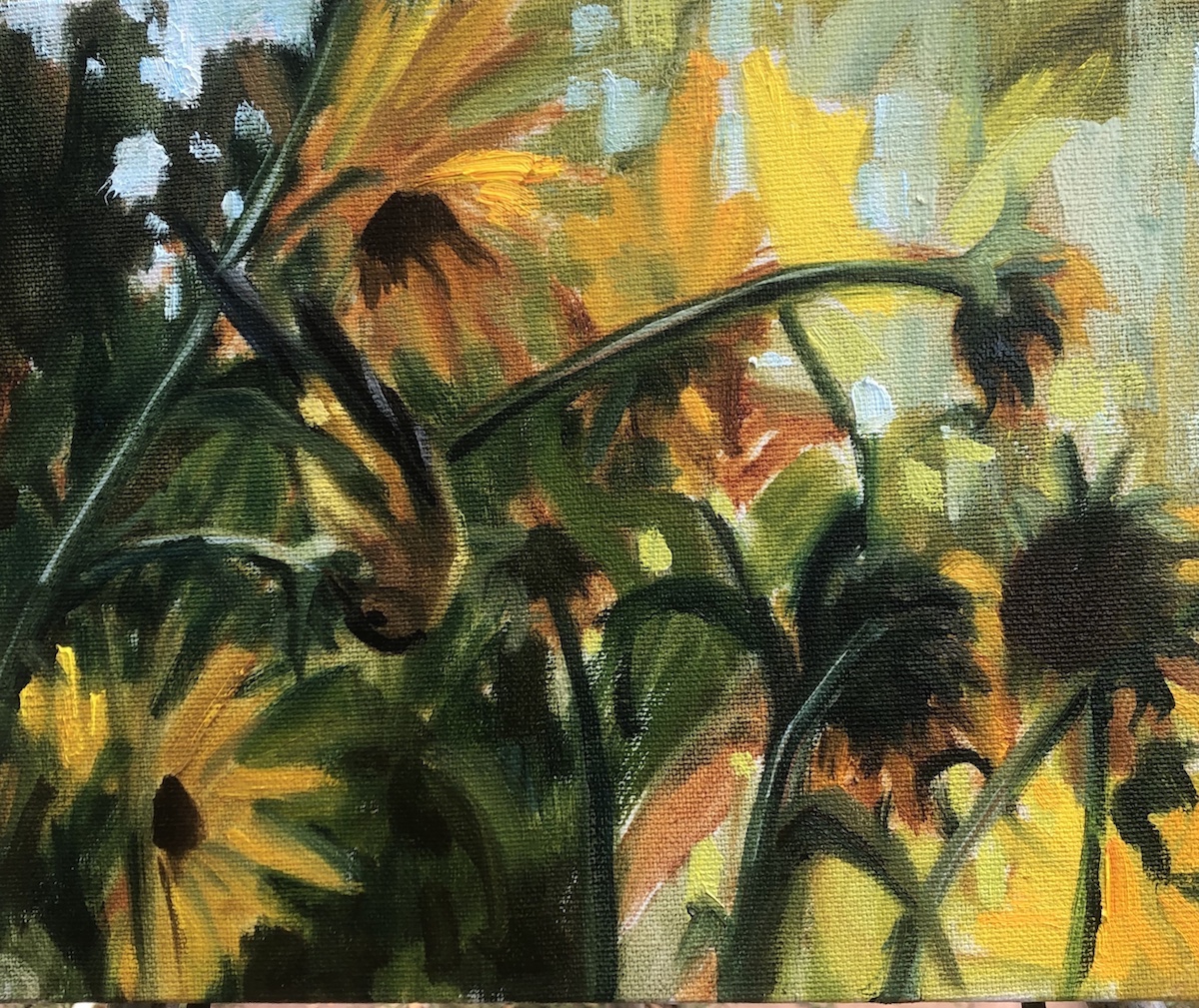 Click here to view Gold Finch and Flowers by Susan Bell